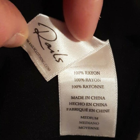 Rails Long Sleeve V-Neck Printed Wrap Dress - Picture 7 of 10